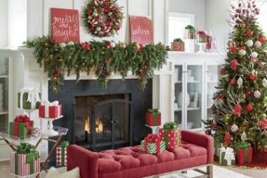 How to Decorate a Christmas Mantel: Updated Traditional - Grandin