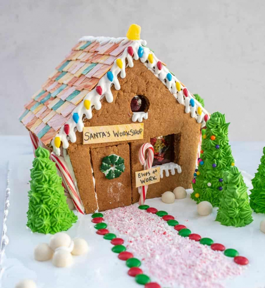 How to Make a Gingerbread House (recipe + template + more!)