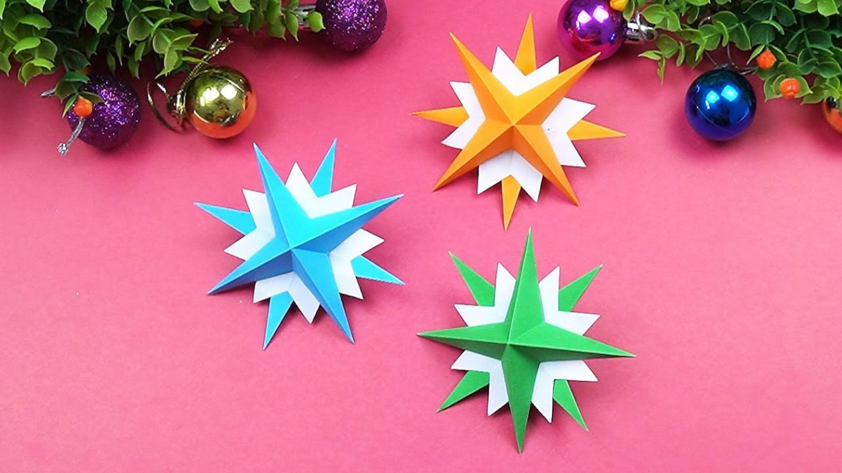 How to Make D Star for your Christmas Decoration⭐Basteln  Weihnachten🎄Manualidades Navideñas