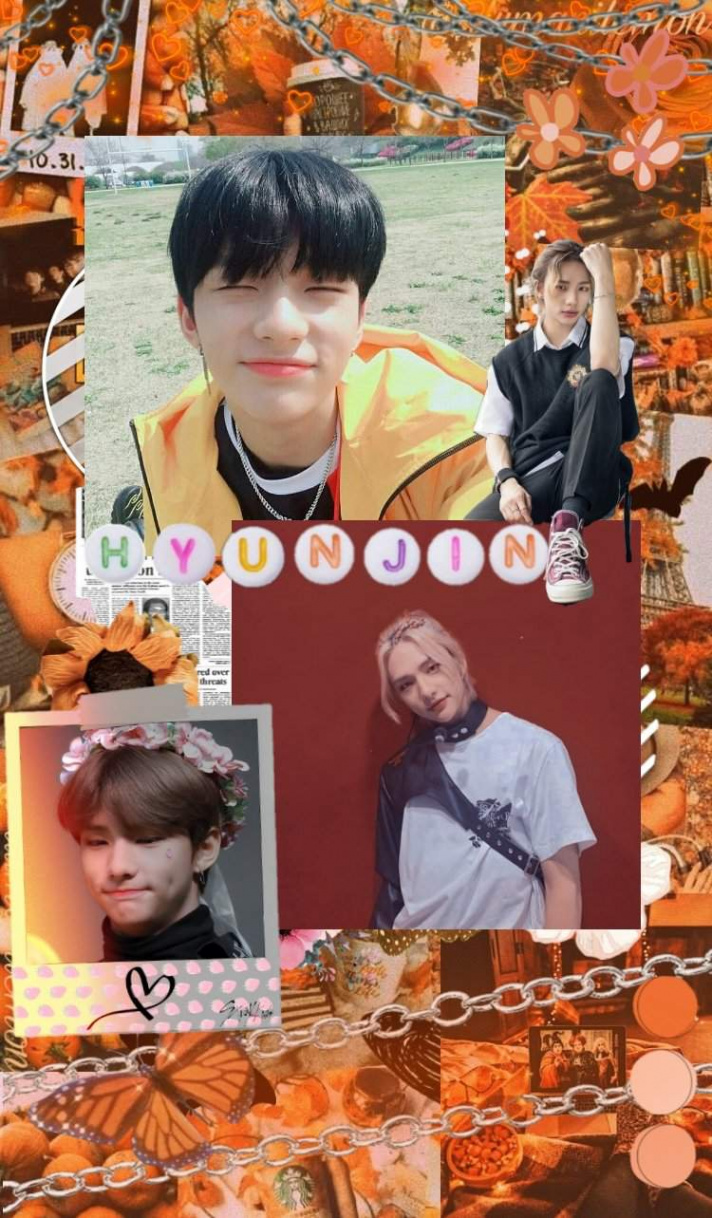 Hyunjin Thanksgiving Wallpaper/Lock screen Theme🍁🍂  Stray Kids