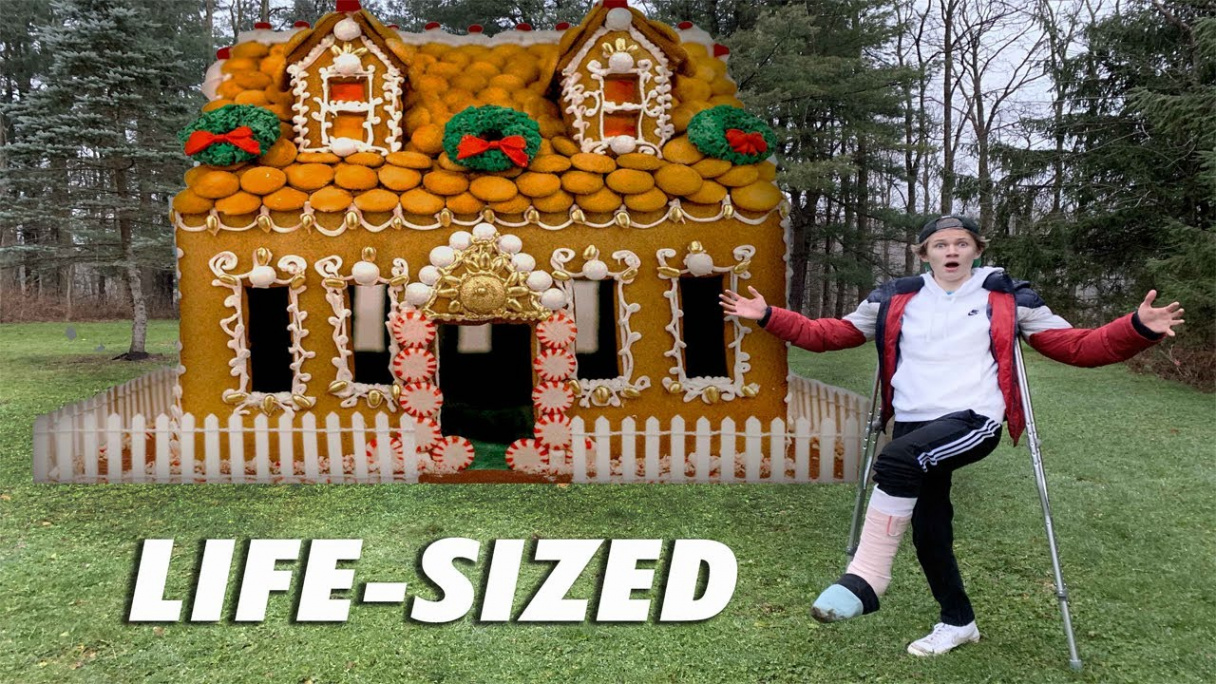 I Built a Life-Size GingerBread House!