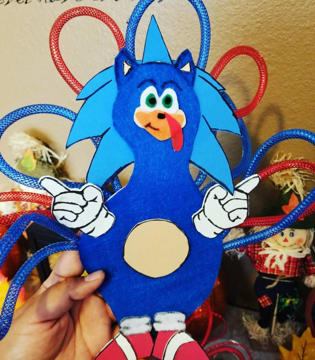 Instagram disguise a turkey project for school! Like Sonic The