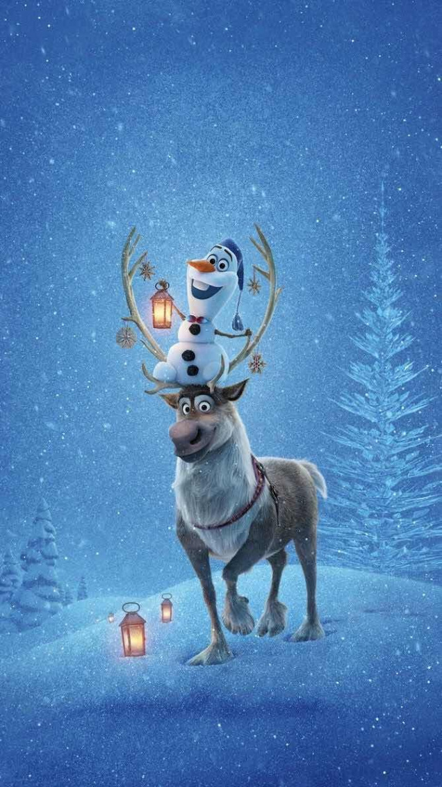 iPhone and Android Wallpapers: Olaf and Sven Frozen Wallpaper for