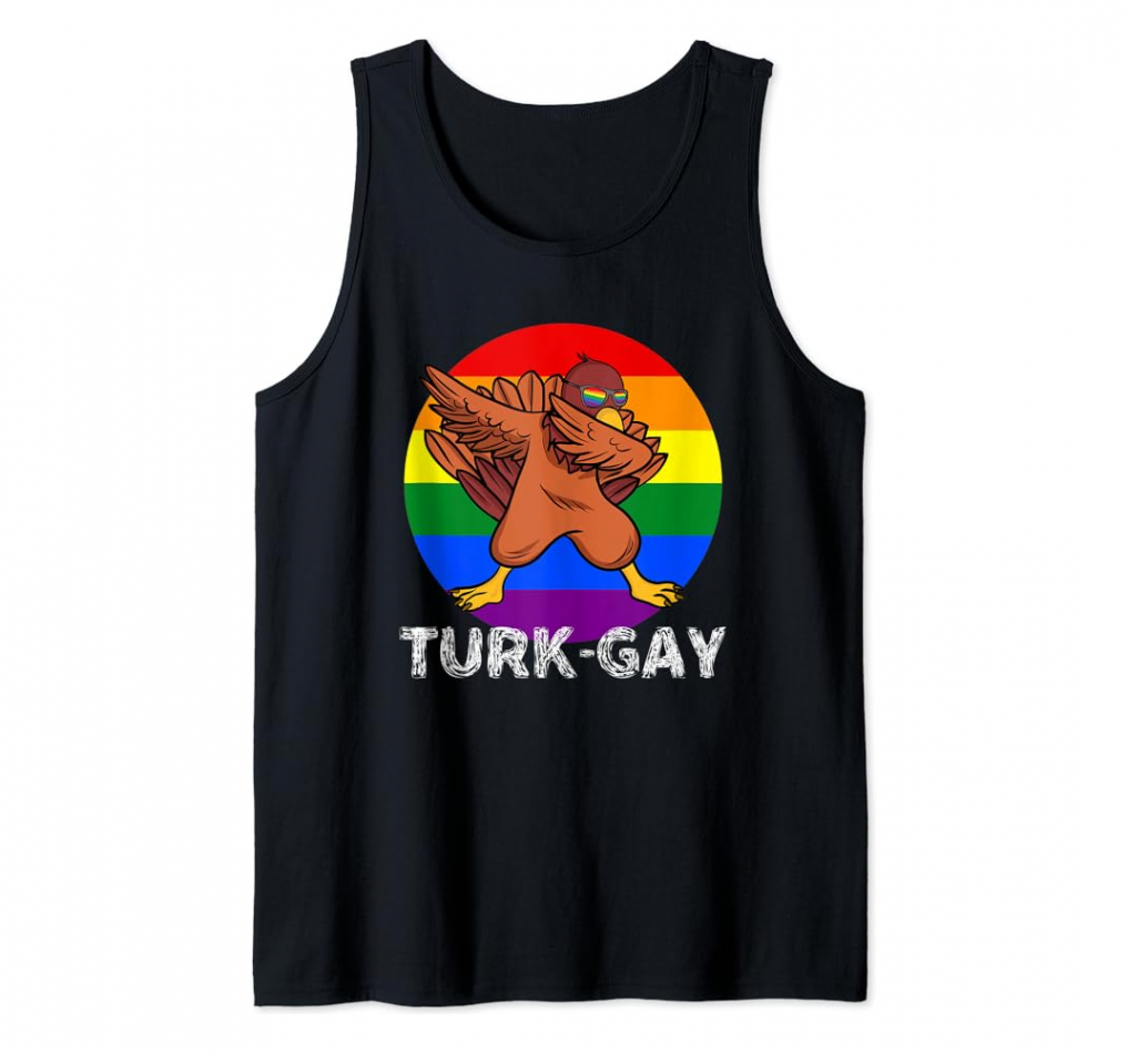 LGBT Pride Gay Lesbian Turkey Matching Thanksgiving Tank Top