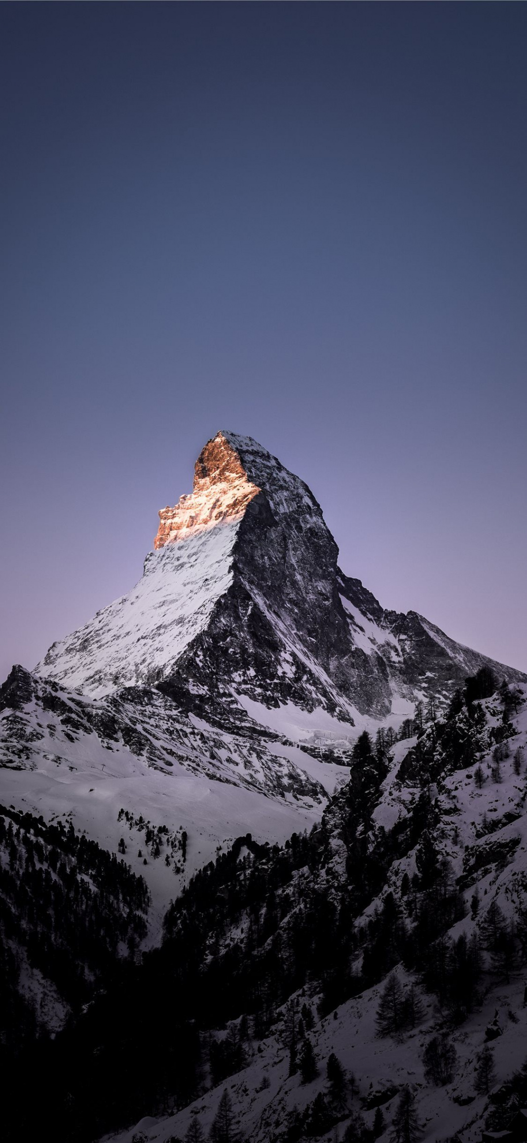 Matterhorn Zermatt Switzerland #winter #morning #mountain