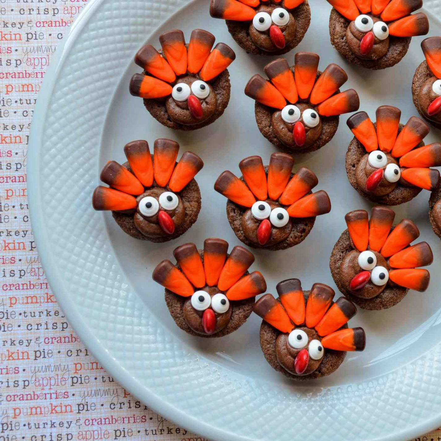 Mini Brownie Turkeys