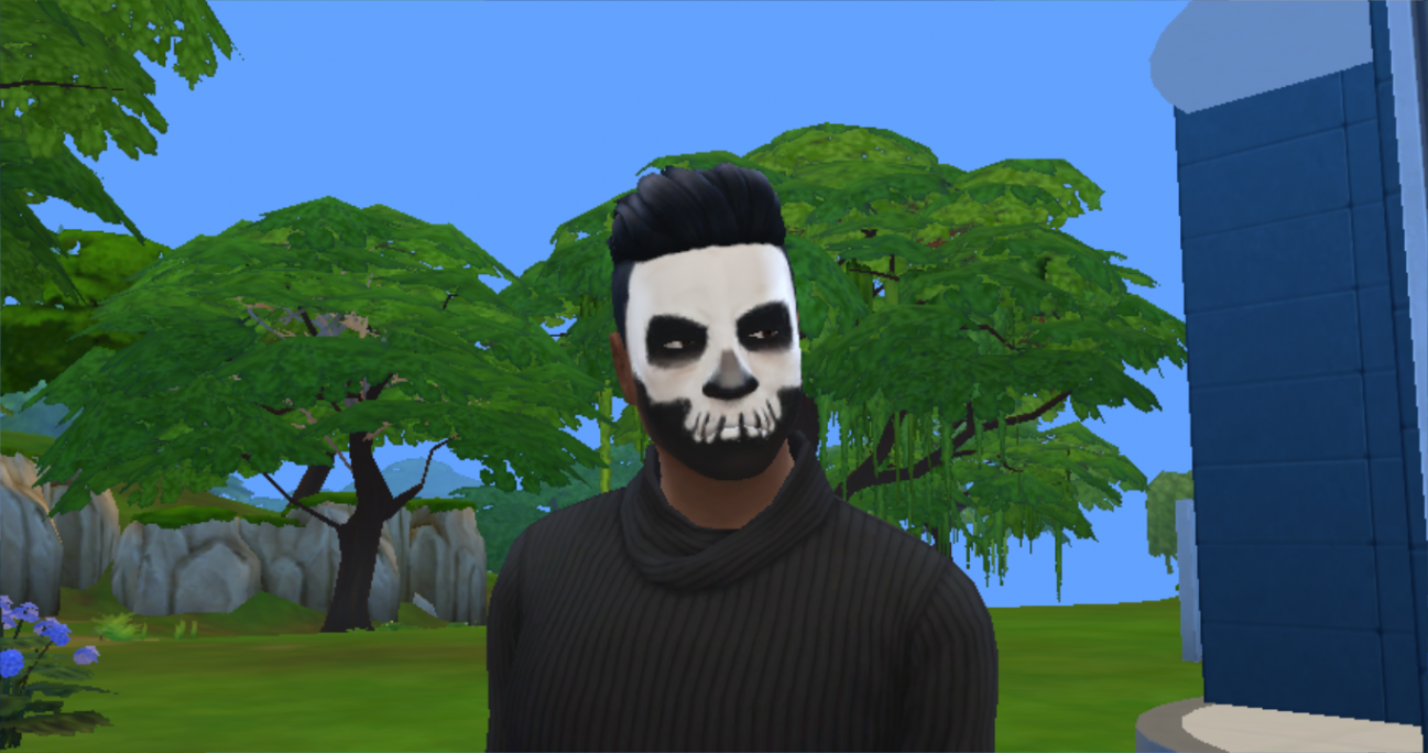 Mod The Sims - Skull face paint