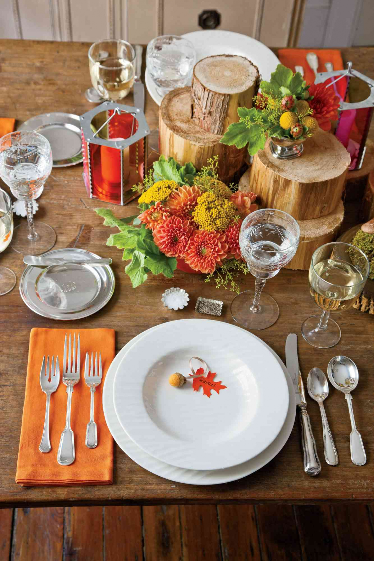 Natural and Rustic Thanksgiving Table Decoration Ideas