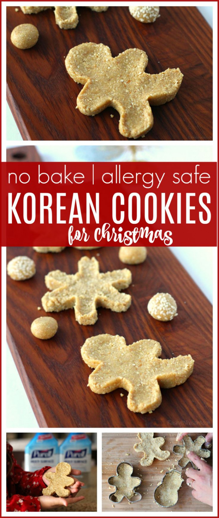 No Bake Korean Cookies with a Christmas Twist  Cookie recipes