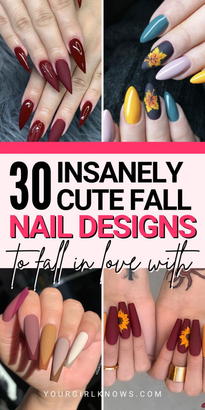 november nails  CUTEST IDEAS FOR FALL NAILS YOU WILL ACTUALLY