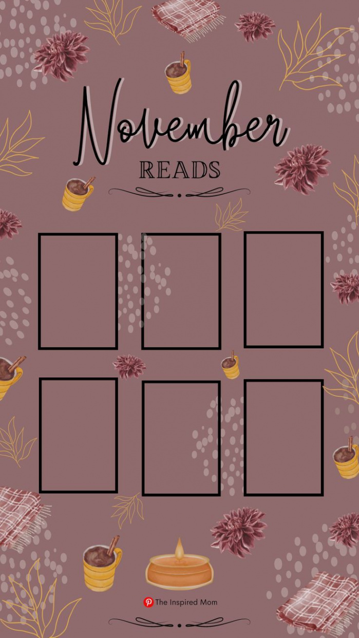 November Reading Update, Reading Templates, Book Tracker in