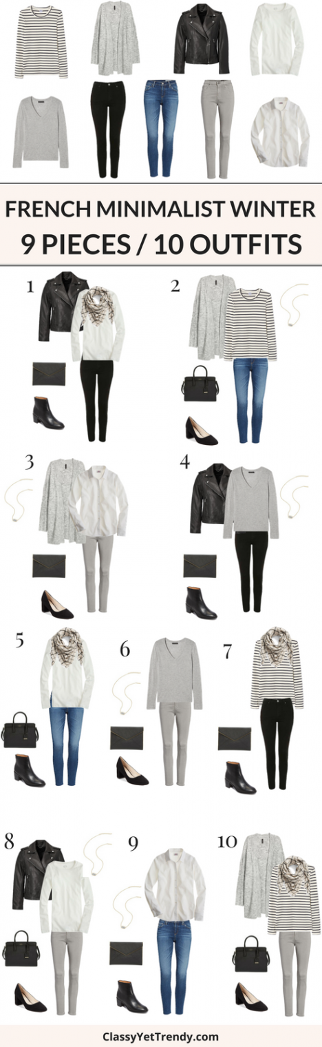 Pieces /  Outfits (French Minimalist Winter) - Classy Yet Trendy