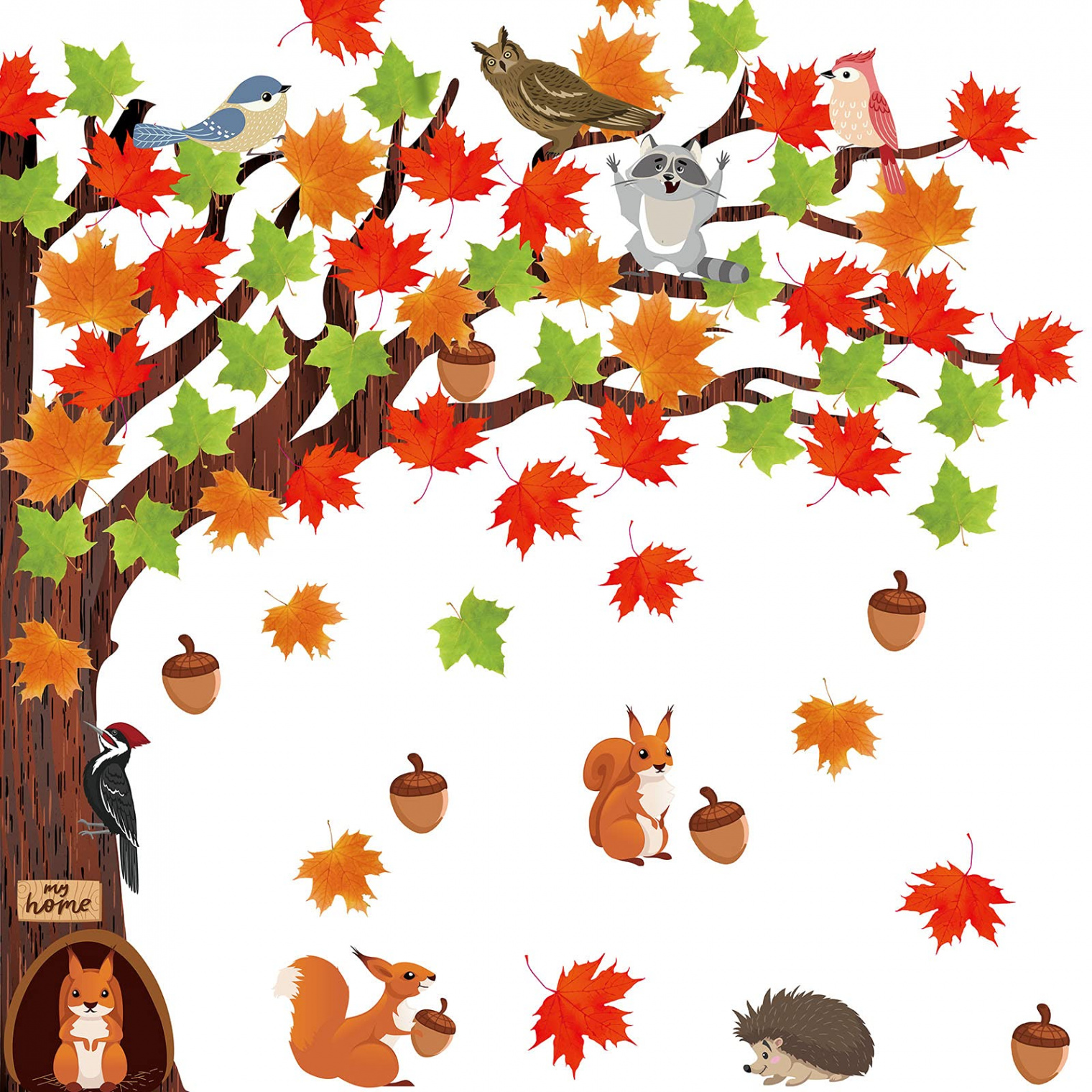 Pieces Tree Classroom Notice Board Decorations Autumn