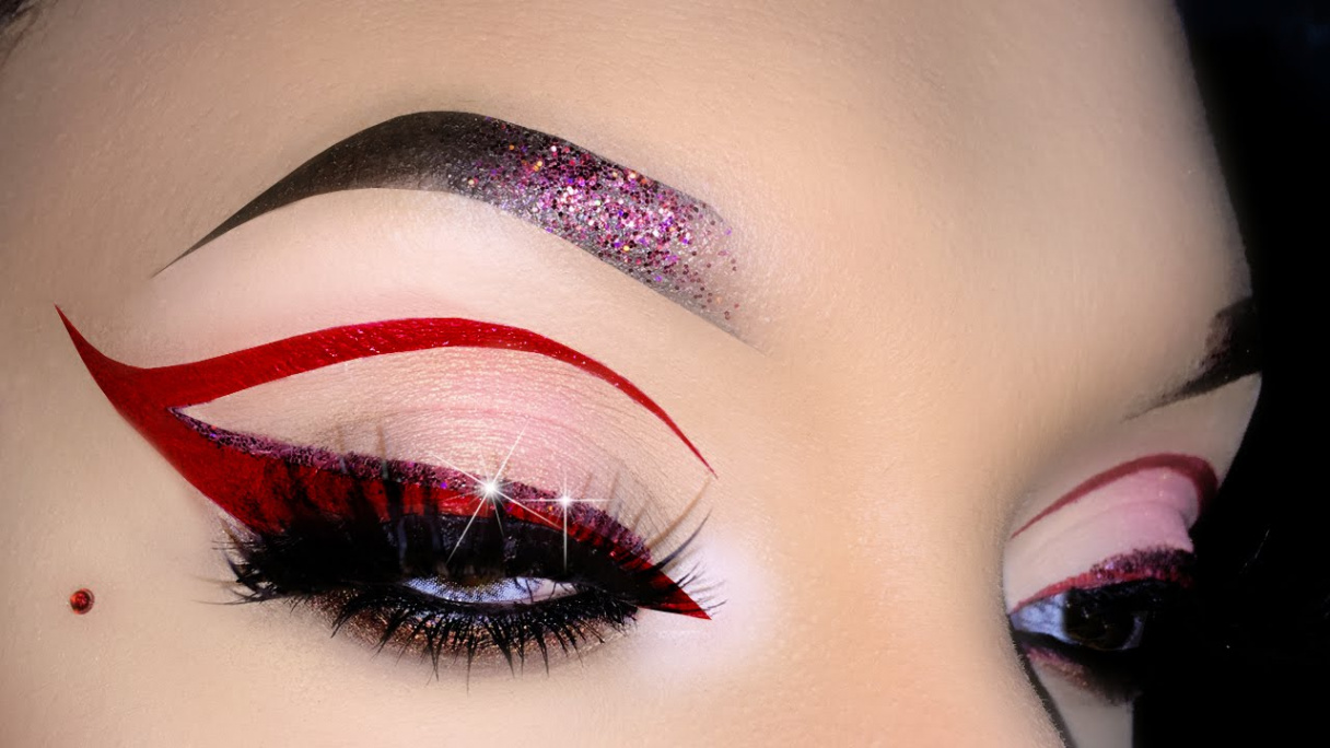 Red Cut Crease / Cat Eye Makeup Tutorial