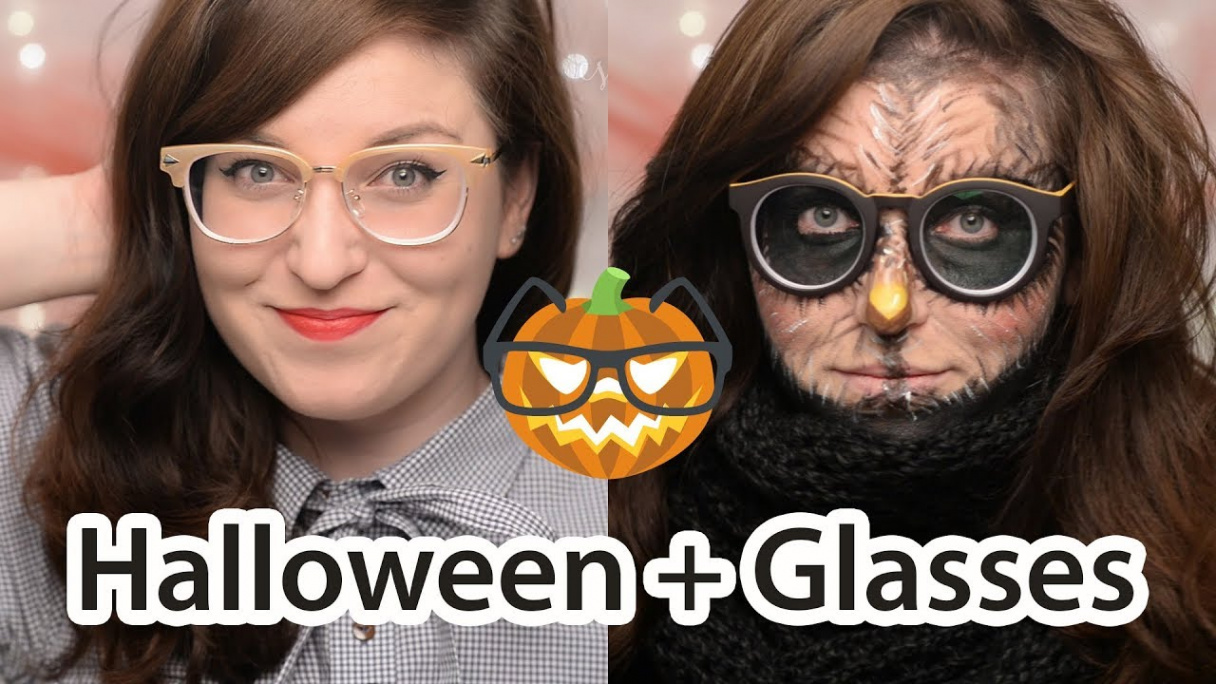 Retro + Owl Halloween Makeup for Glasses #TutorialTuesday  CORRIE V