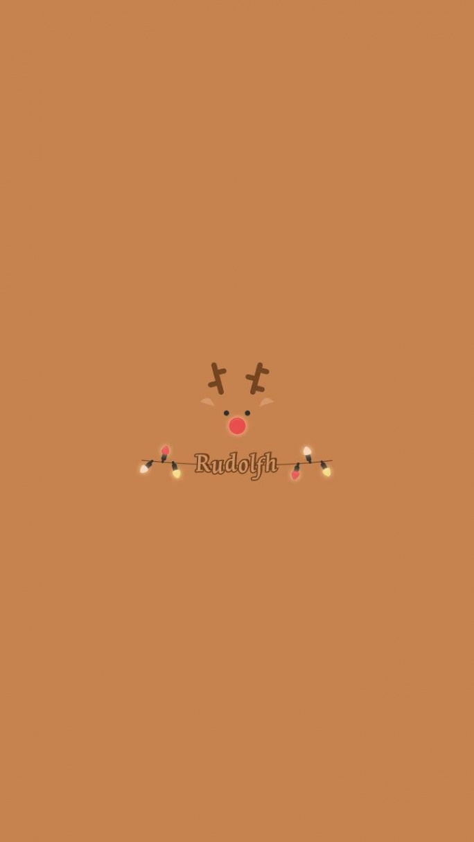 Rudolph  Wallpaper iphone christmas, Cute christmas wallpaper