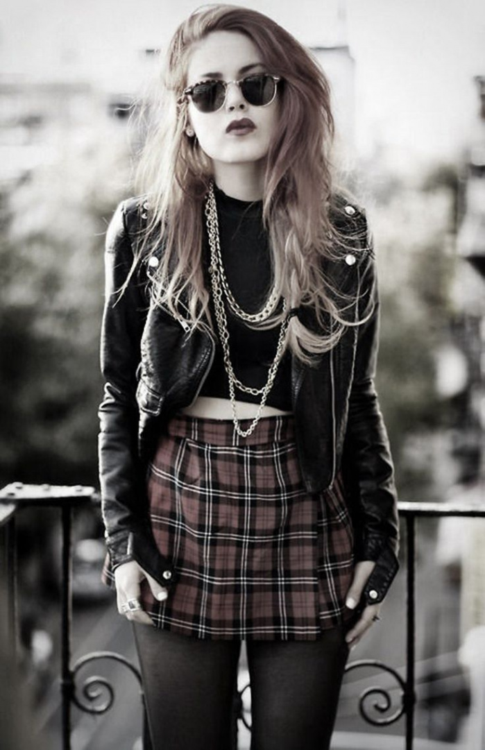 s Metal Fashion Must Haves  Fashion, Checks fashion, Grunge fashion