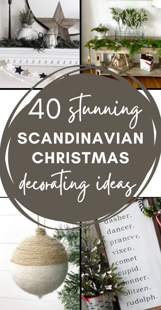 Scandinavian Christmas Decorating Ideas & DIYs