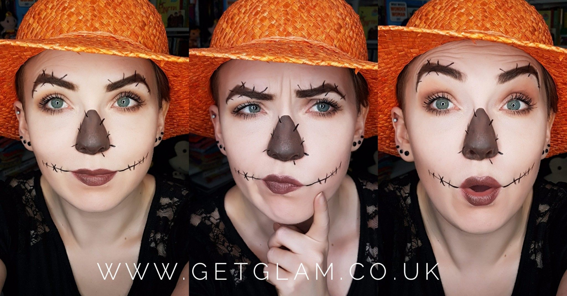 Scarecrow makeup // Wizard of Oz  Scarecrow makeup, Wizard of oz