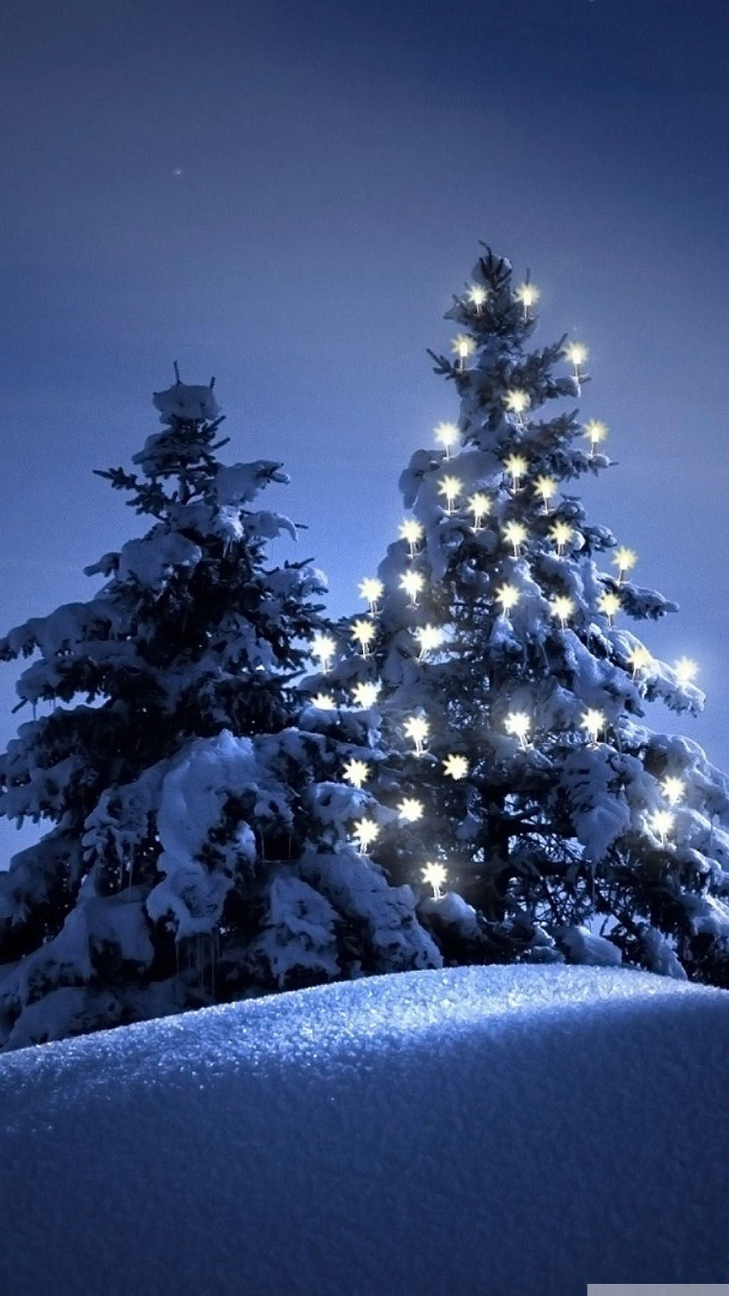 Snow-christmas-tree-winter-iPhone--wallpaper  Wallpaper iphone