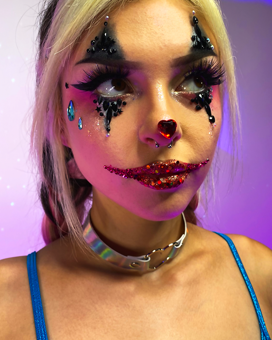 Tears Of A Clown Face Jewels – Rave Wonderland