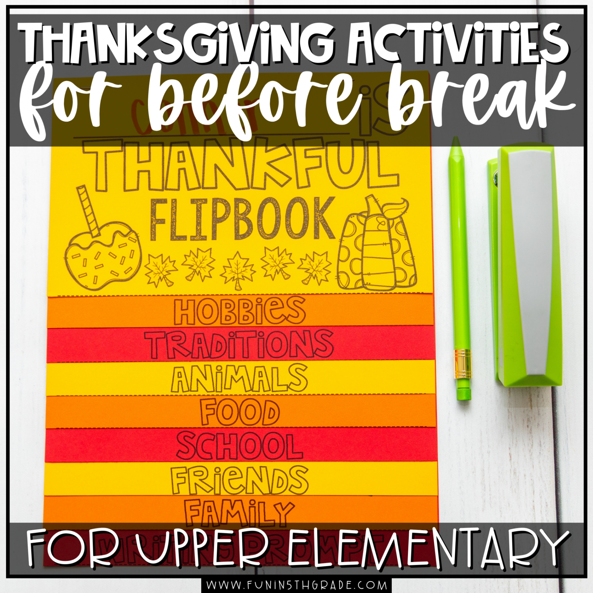 Thanksgiving-Themed Activities for Fall Break Week - Fun in th