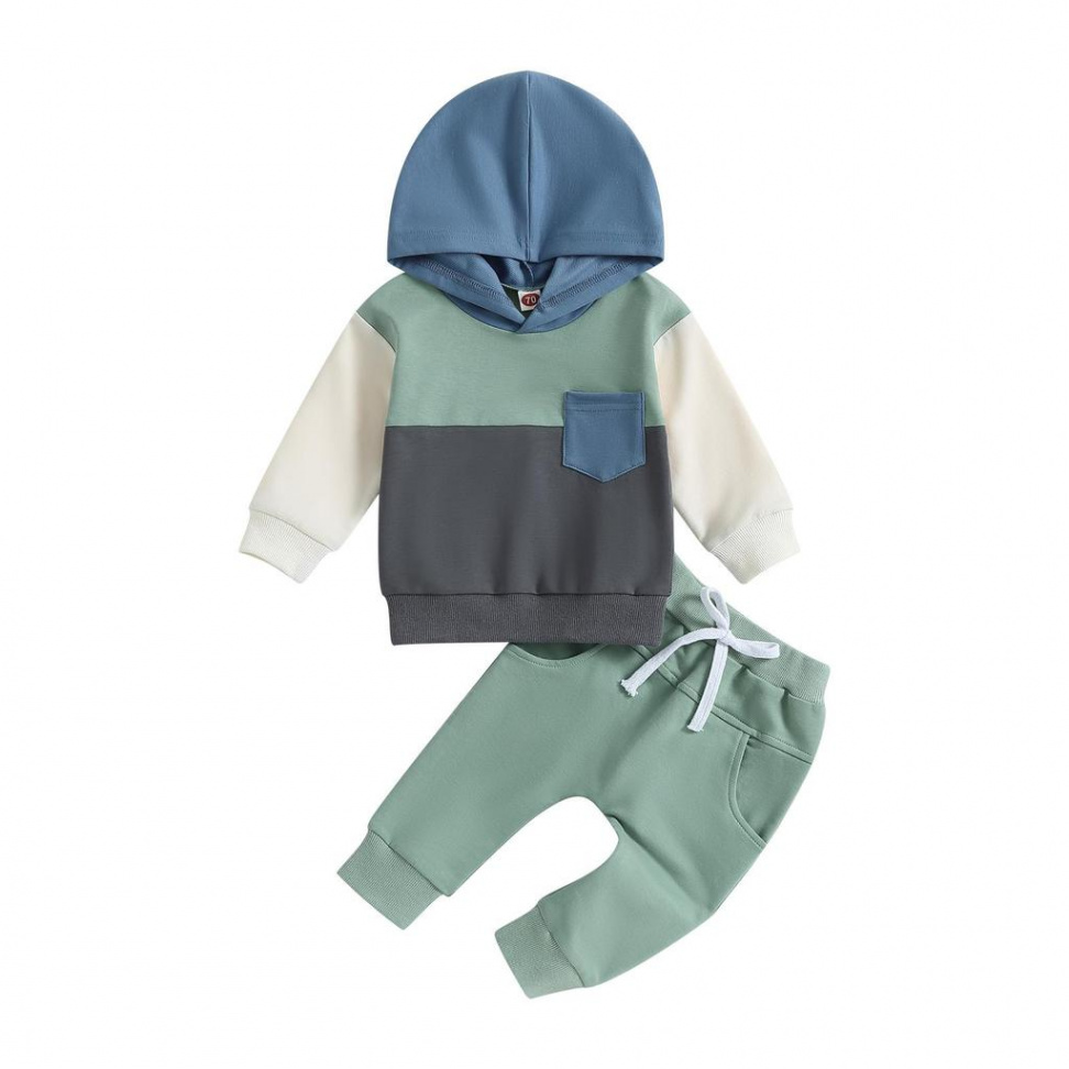 Toddler Baby Boy Clothes      Months T T Color Block Hoodie Pants  Set Fall Winter Outfit Clothing – zu niedrigen Preisen im Onlineshop Joom