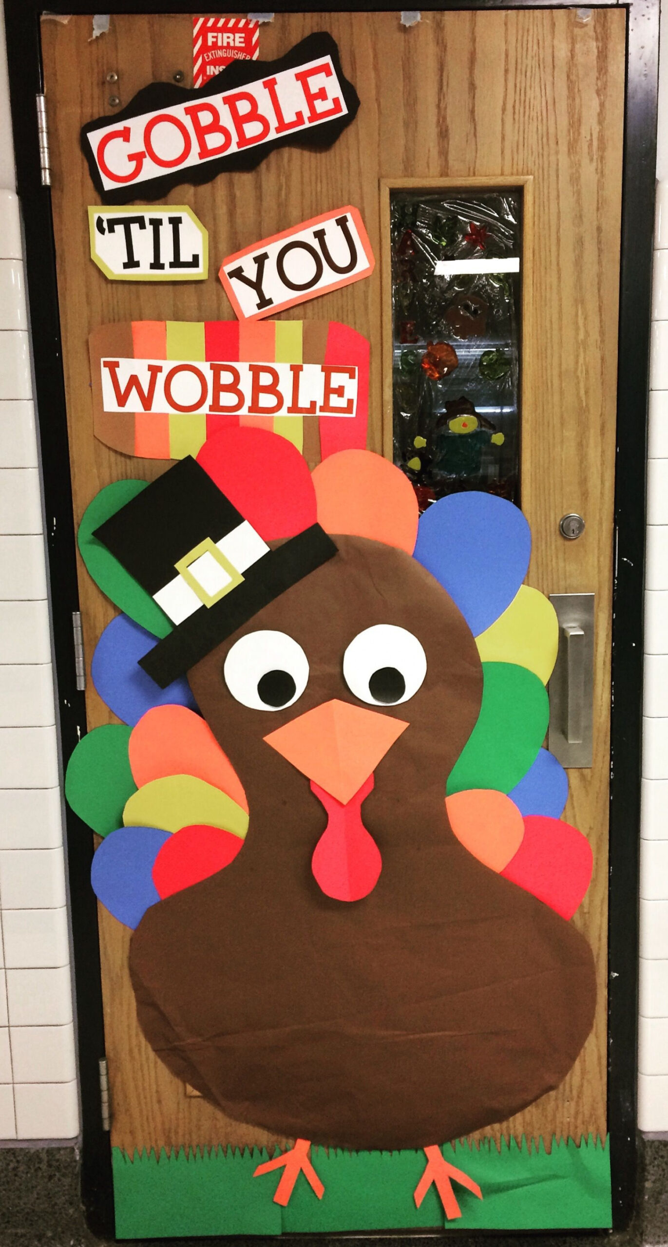 Turkey classroom door for Thanksgiving  Thanksgiving classroom