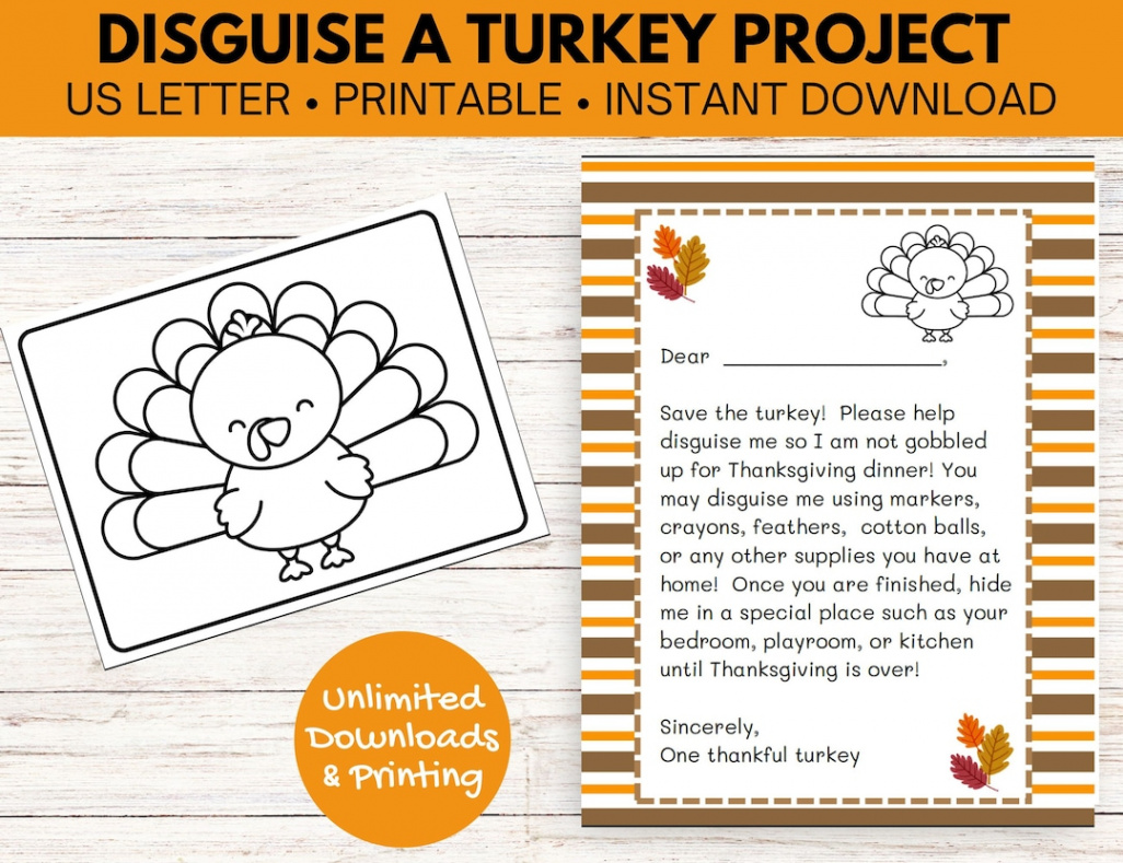 Turkey in Disguise Thanksgiving Printable Game - Etsy