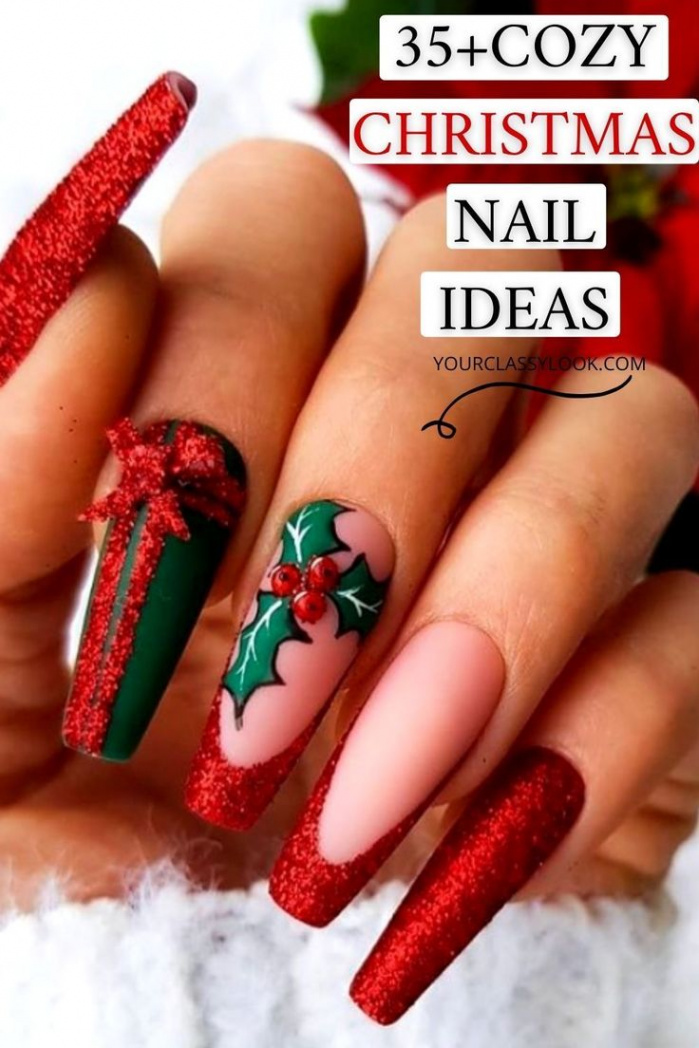 +Unique And Gorgeous Christmas Nail Designs - Your Classy Look