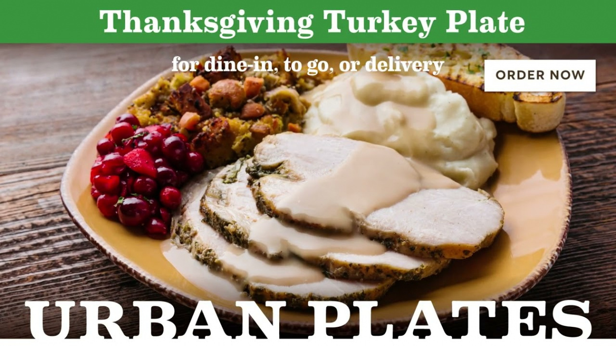 Urban Plates thanksgiving plate