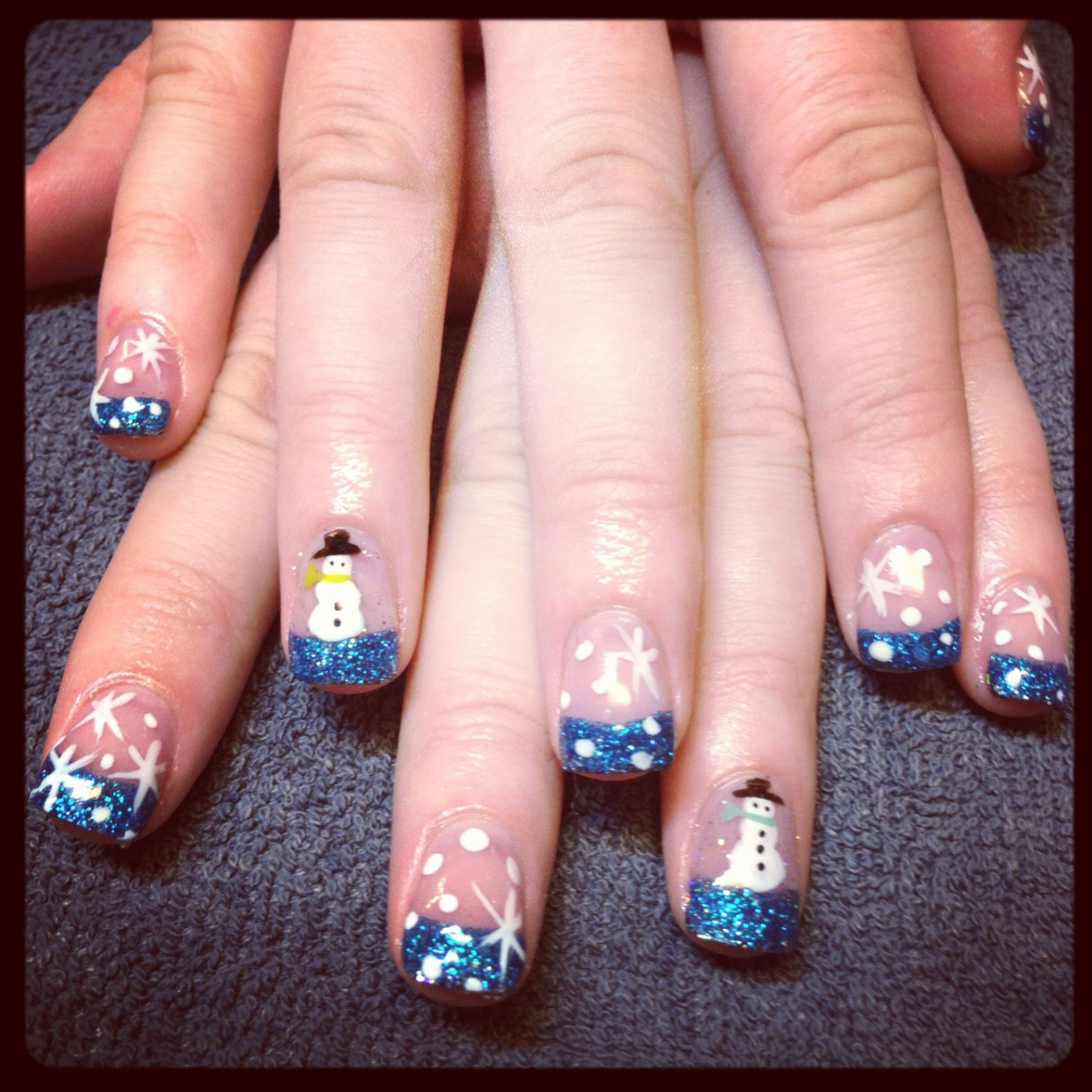 Winter nails!!!  Winter nails, Nail designs, Winter nail designs