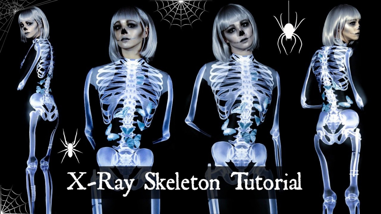 X-RAY SKELETON TUTORIAL  MAKEUP & COSTUME  Jordan Byers