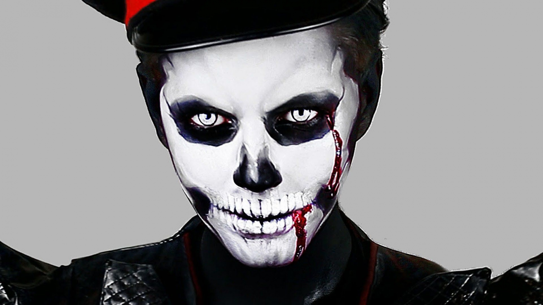 Zombie Skull Makeup - Halloween Skeleton Makeup Tutorial!!  Halloween  skeleton makeup, Cool halloween makeup, Halloween makeup scary