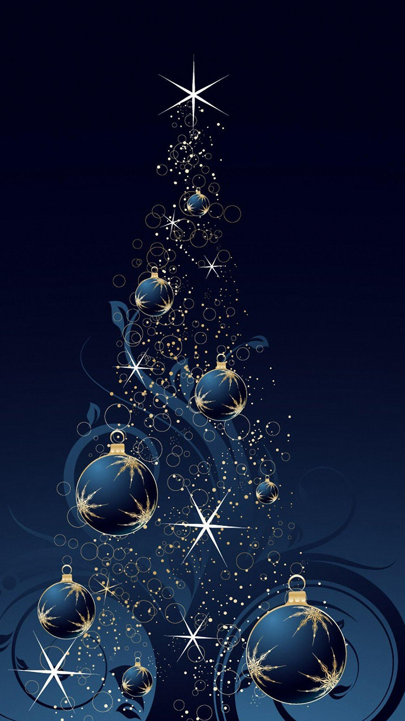 Aesthetic Christmas Blue Wallpapers - Wallpaper Cave