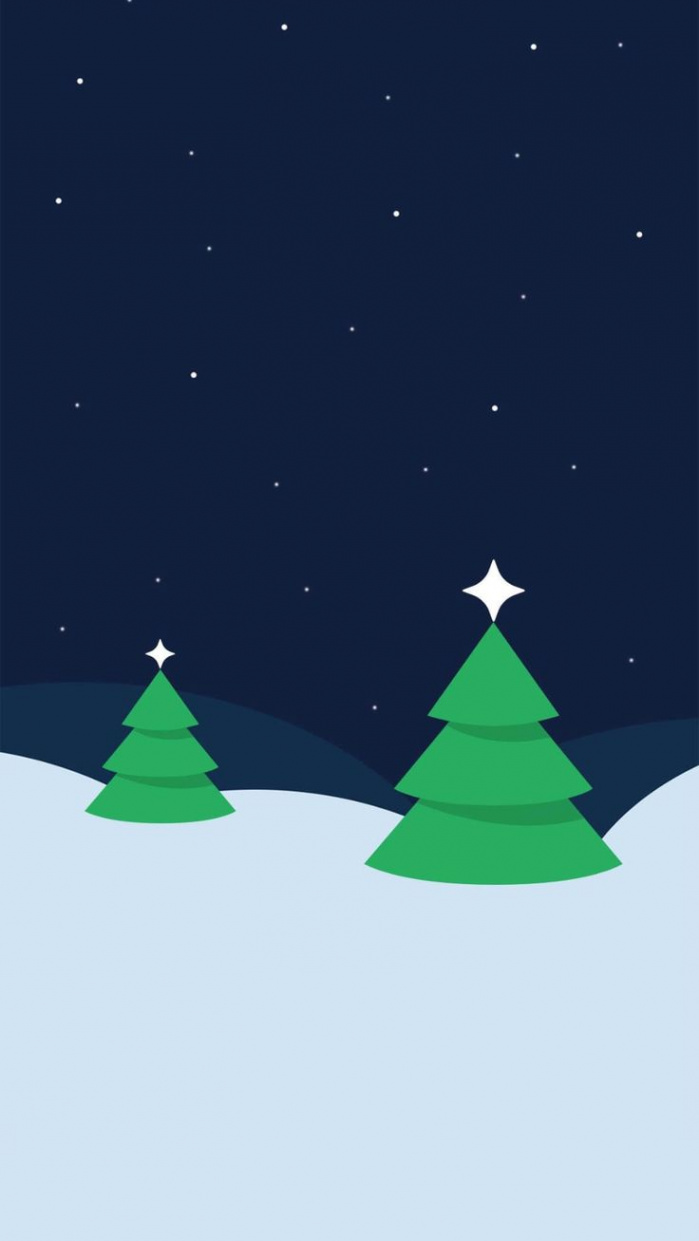 Aesthetic Simple Phone Christmas Wallpapers Free & HD