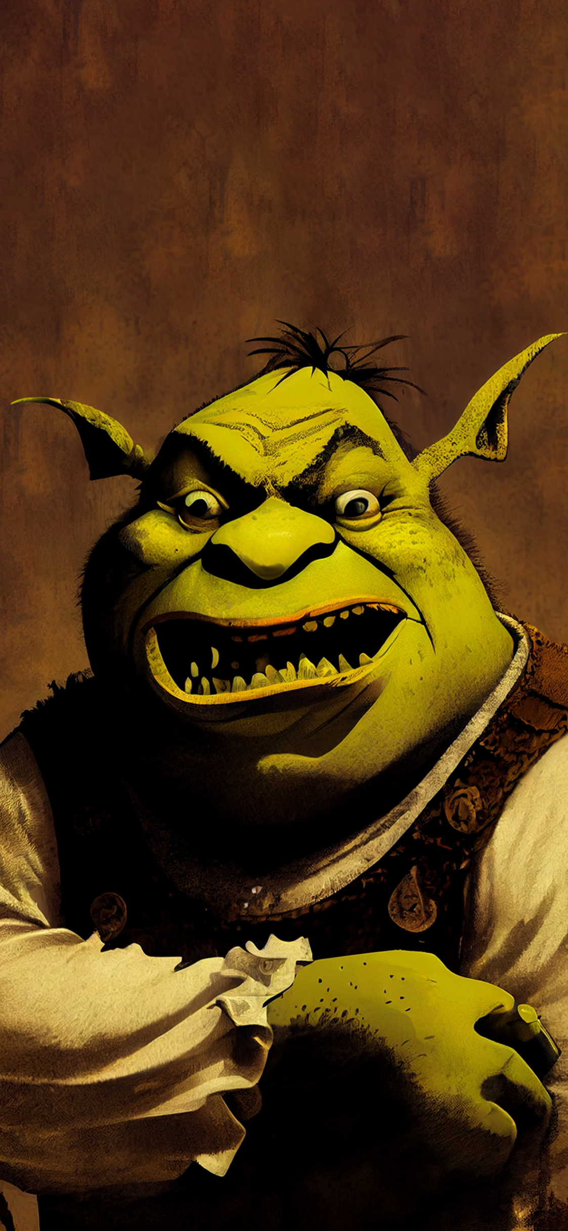 Angry Shrek Art Wallpapers - Shrek Aesthetic Wallpaper for iPhone