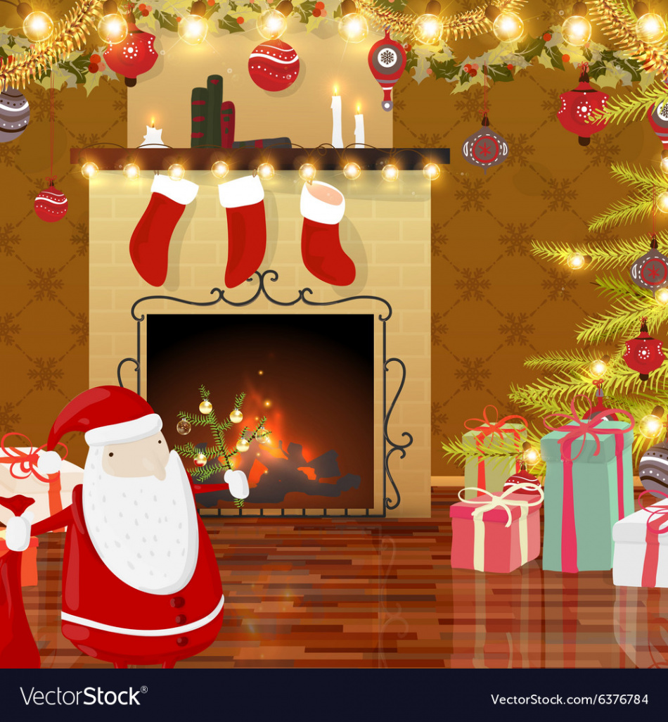 Animated christmas background Royalty Free Vector Image