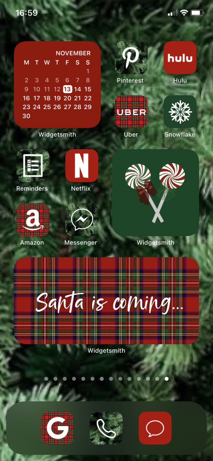 App Icons Christmas Eve Merry Xmas Red Green New Year - Etsy