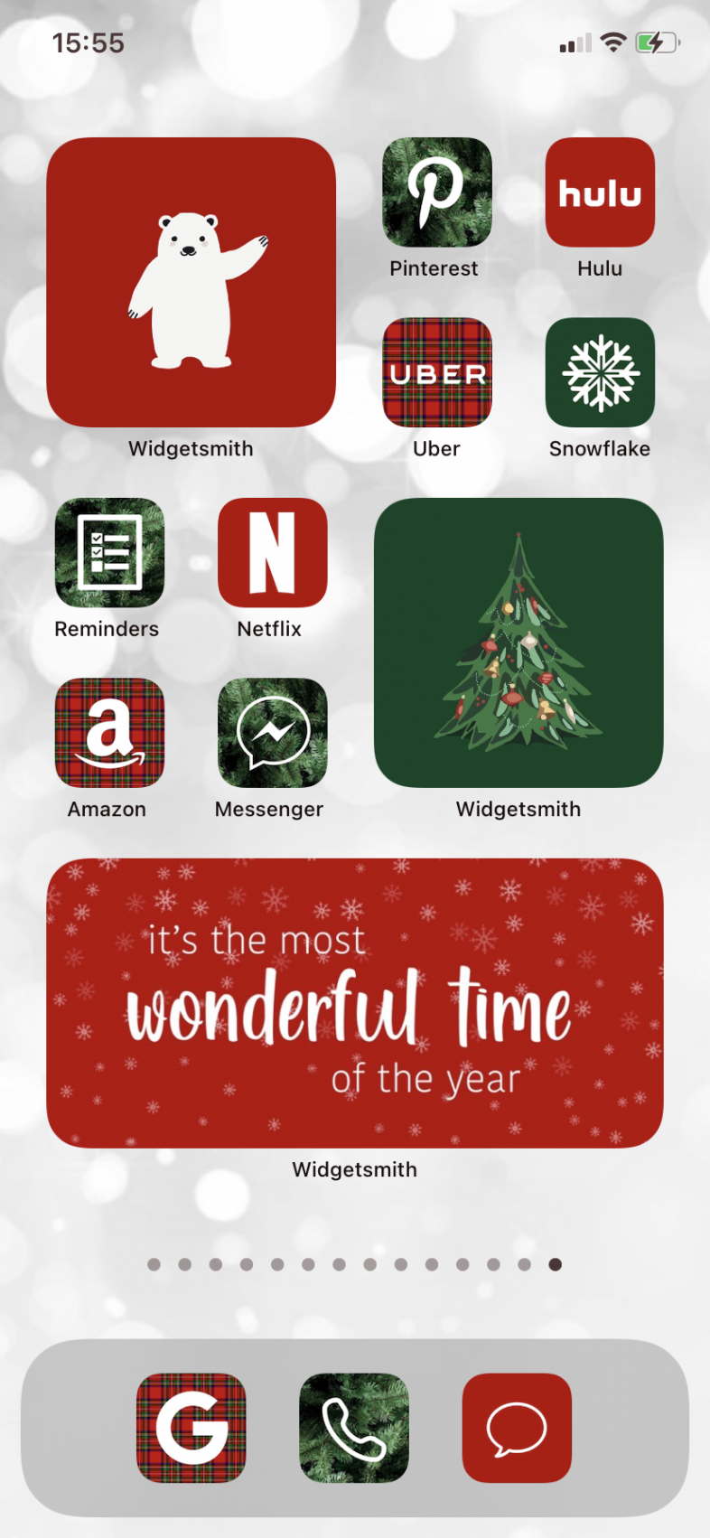 App Icons Christmas Eve Merry Xmas Red Green New Year - Etsy