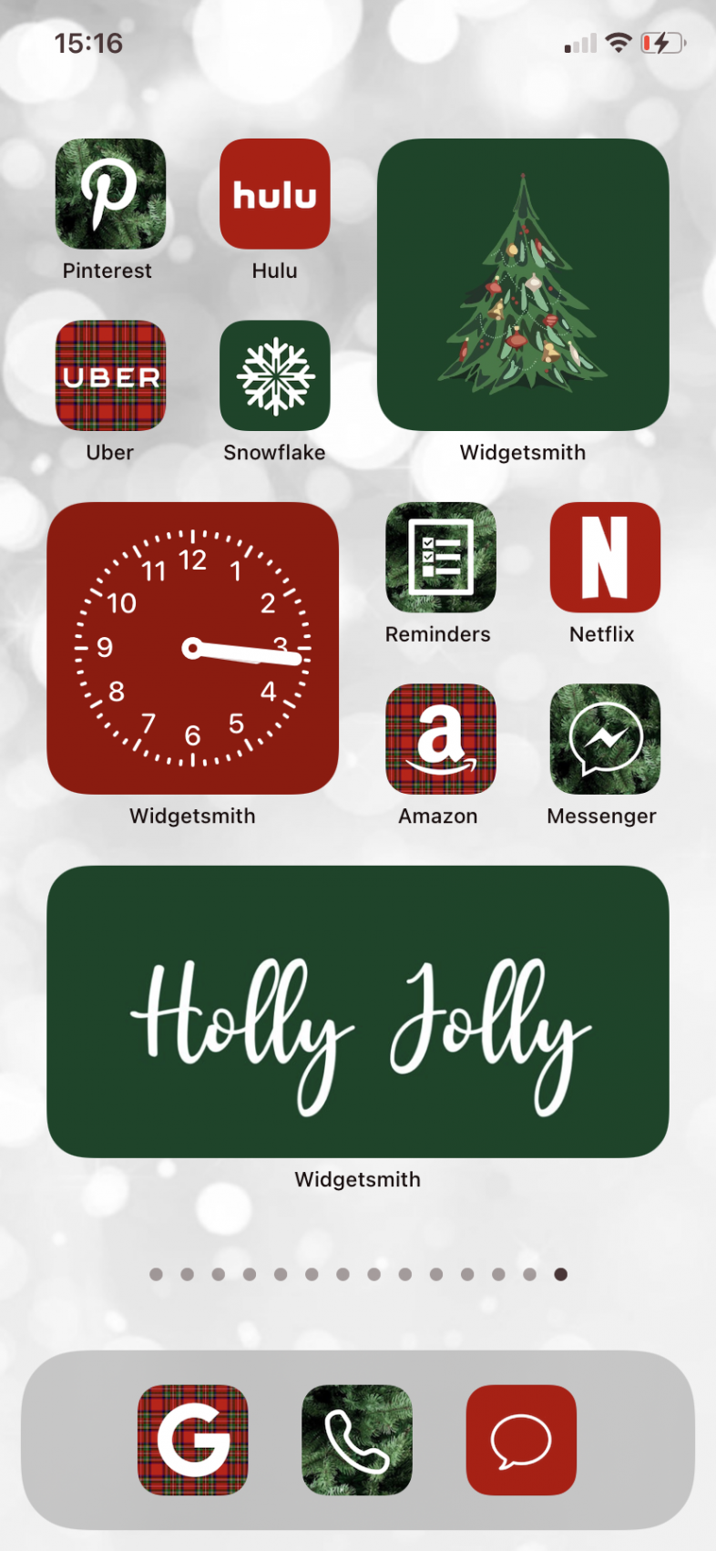 App Icons Christmas Eve Merry Xmas Red Green New Year - Etsy