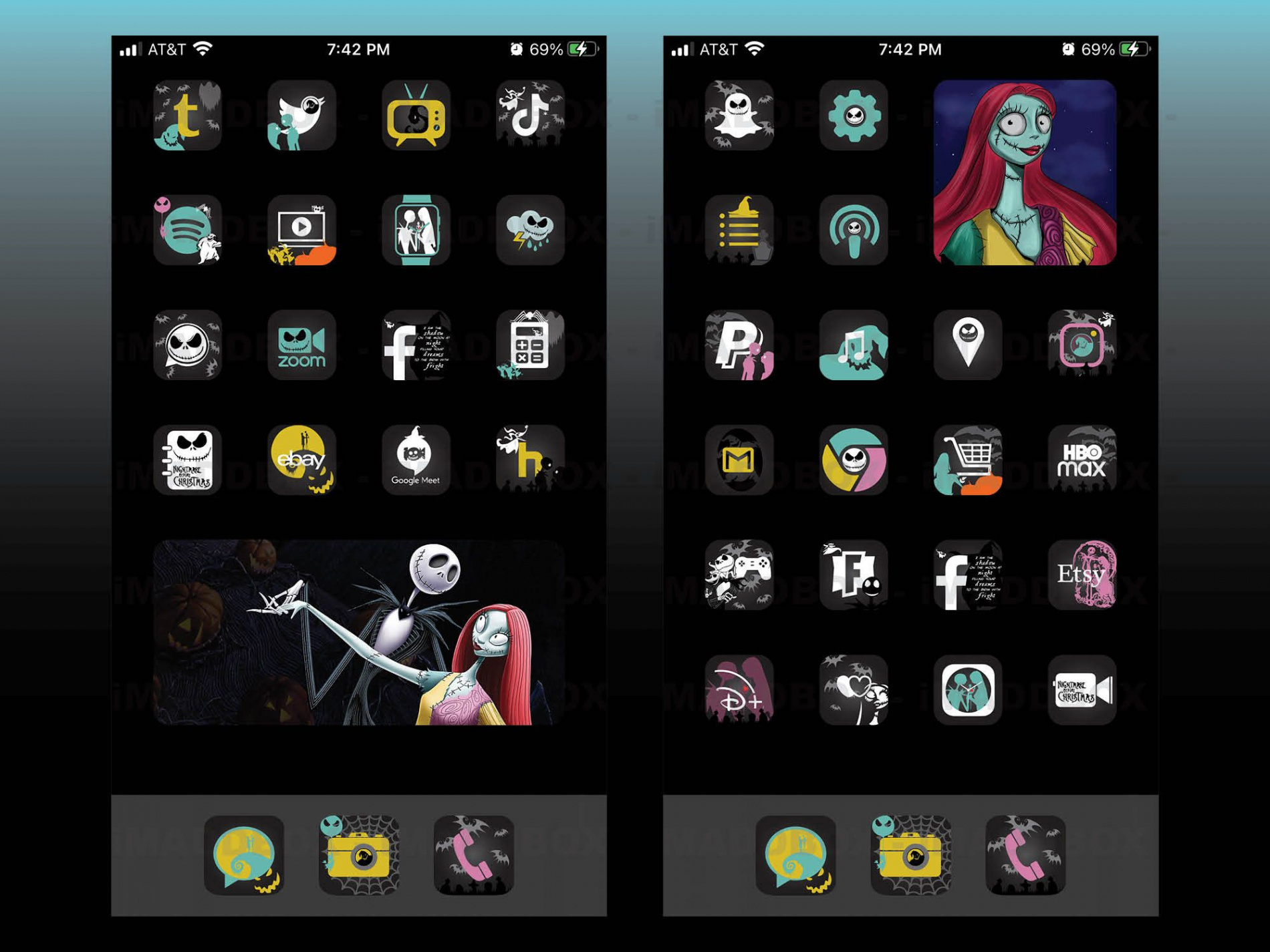 App Icons Christmas Nightmare Halloween Themed iPhone App Pack