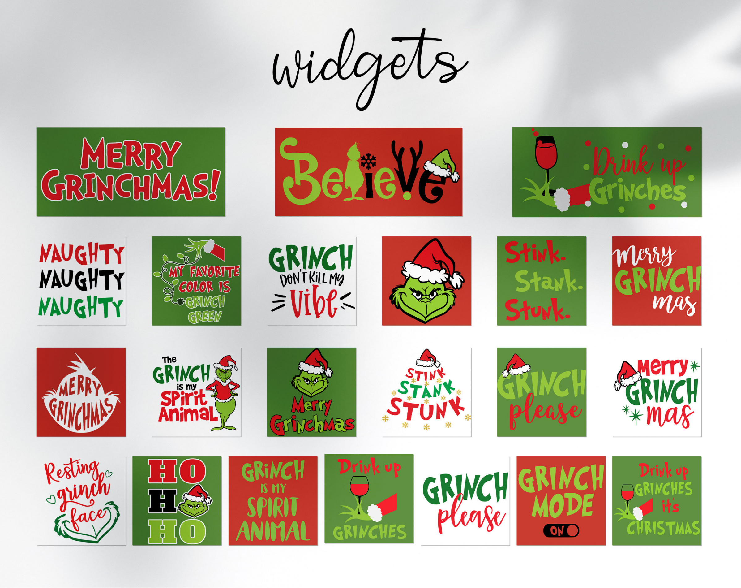 App Icons Grinch iPhone App Icons Grinchmas App Icons - Etsy