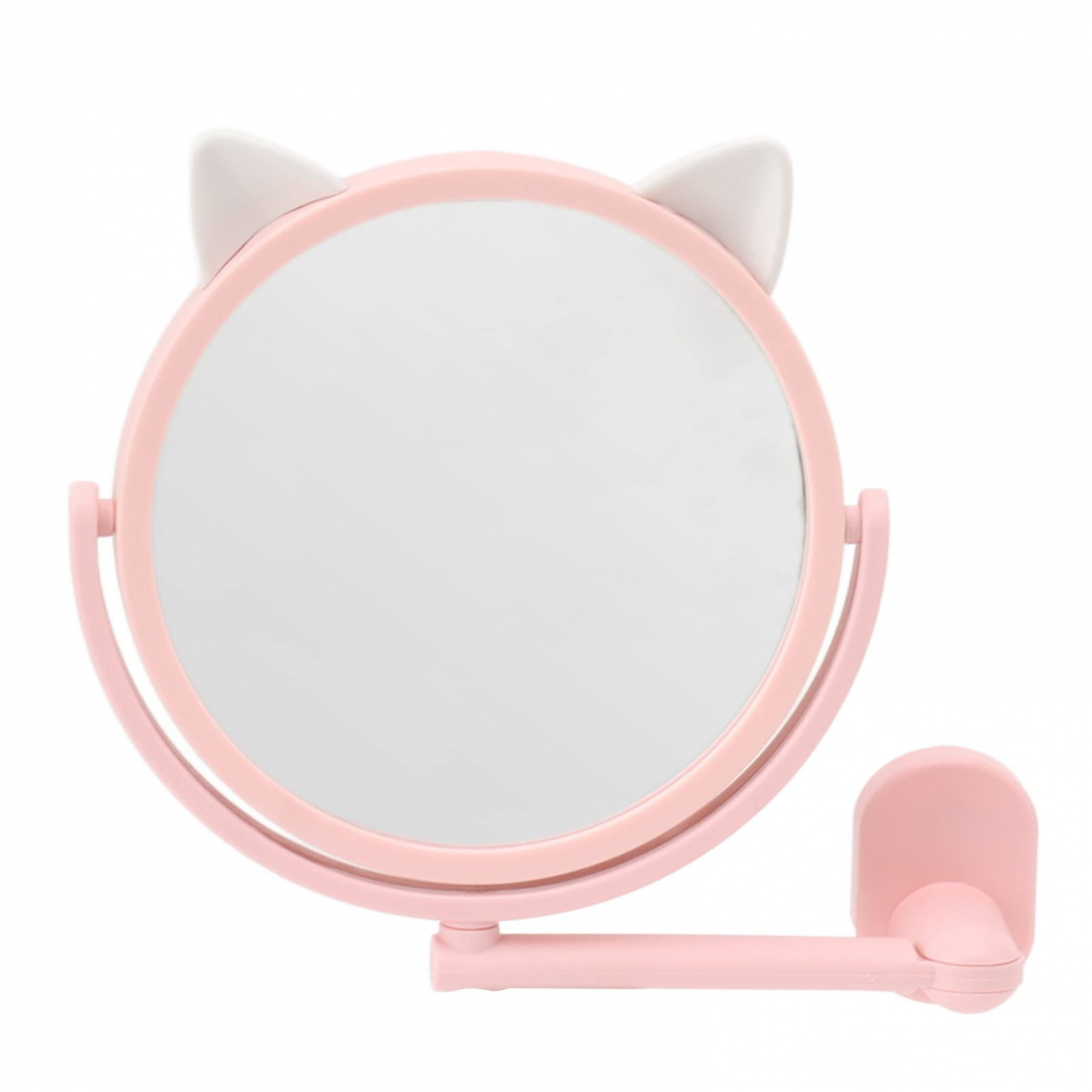 AUNMAS Wall Mounted Makeup Mirror Lovely Cat Shape Vanity Mirror