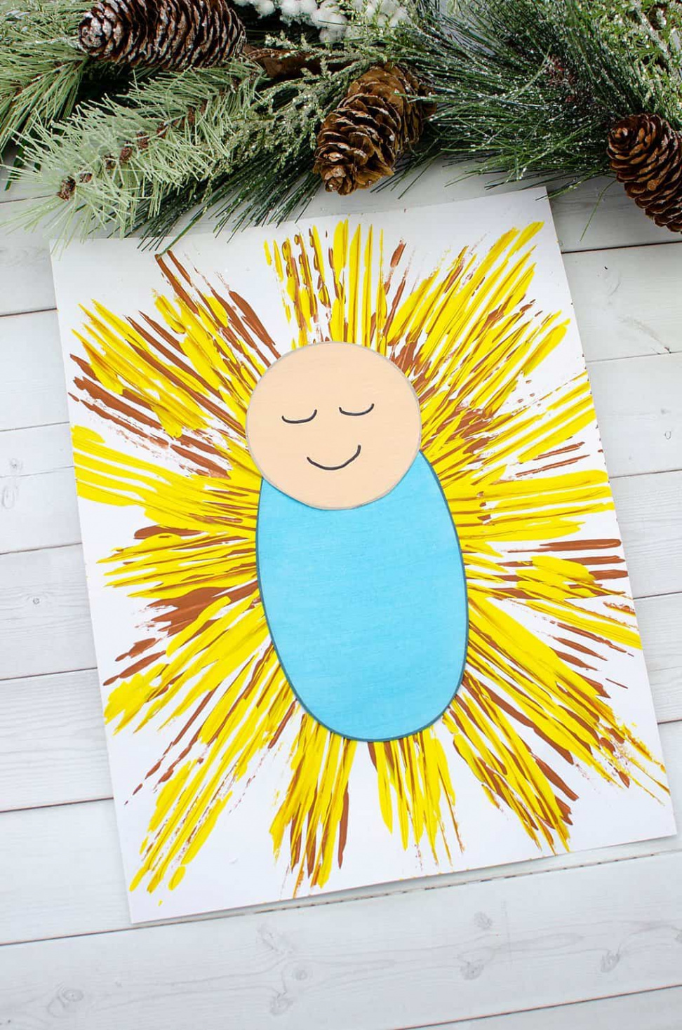 Baby Jesus Christmas Craft - Big Family Blessings