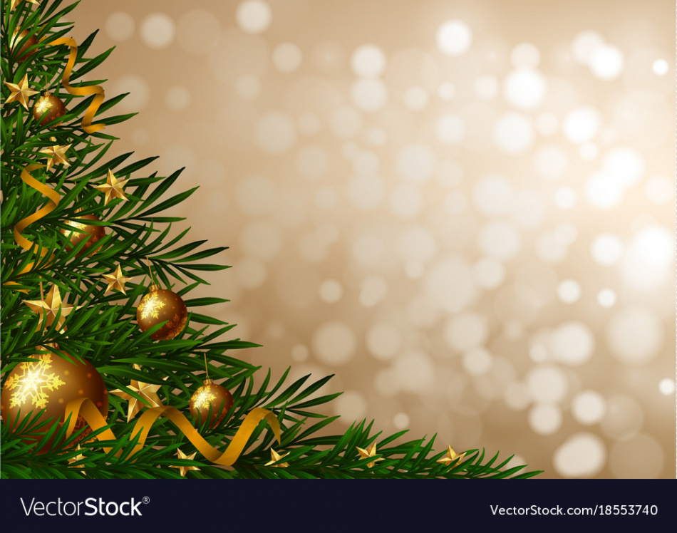 Background template with christmas tree Royalty Free Vector