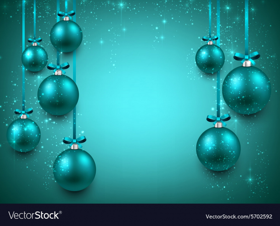 Background with blue christmas balls Royalty Free Vector