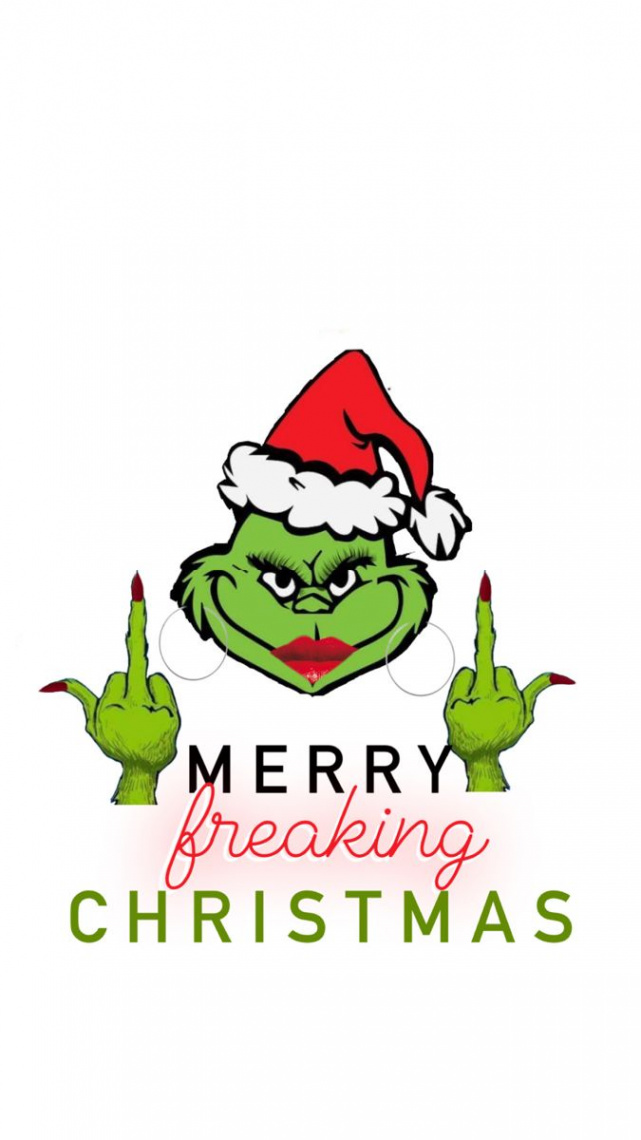 Baddie Grinch Wallpaper  Funny christmas wallpaper, Cute