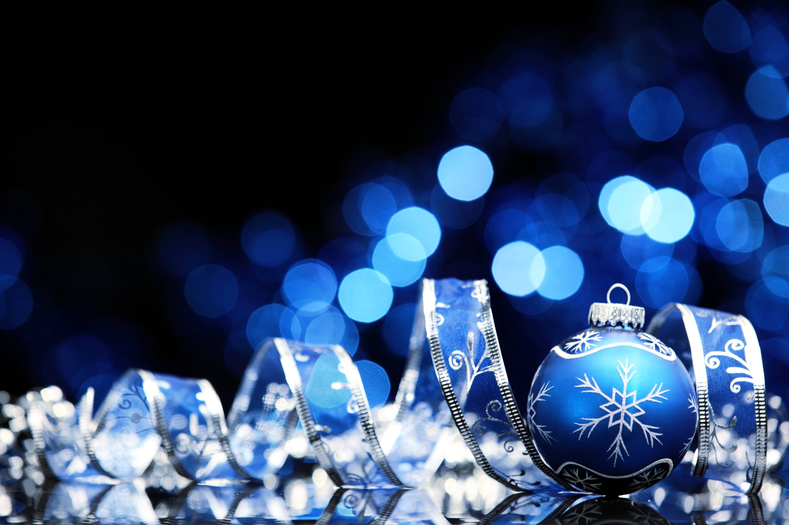 Blue And Silver Christmas Wallpapers - Wallpaper Cave