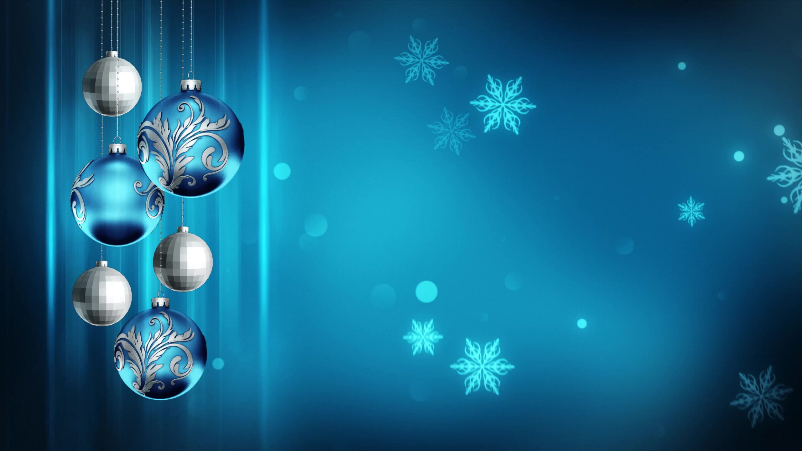 Blue Christmas Background Stock Video Footage for Free Download